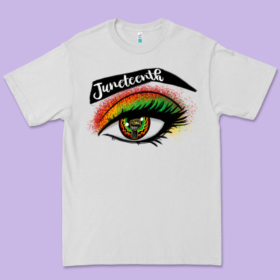 Juneteenth Eyelash Cowgirl Premium Tee Designed By Cowgirlartshop