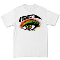 White juneteenth eyelash cowgirl Premium Tee - CowGirlArtShop