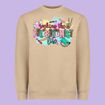 Rocking The Phlebotomist Life Heavyweight Sweatshirt Designed By Adodesignshop