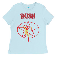 Baby Blue rush Ladies Tee - artisFamous