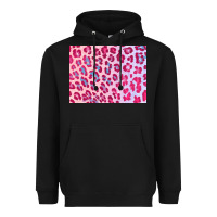 Black leopard background pink shimmer 3200x2400 Heavyweight Hoodie - AdoDesignShop