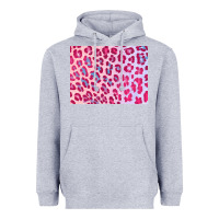 Heather Grey leopard background pink shimmer 3200x2400 Heavyweight Hoodie - AdoDesignShop