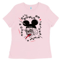 Bubblegum Pink the growlers Ladies Tee - artisFamous