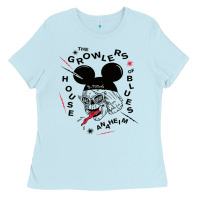 Baby Blue the growlers Ladies Tee - artisFamous