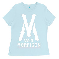 Baby Blue Van Morrison Music Ladies Tee - artisFamous