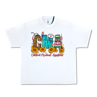 White CMA Certified Medical Assistant Urban Heavy Tee - FaDigitalArtStudio