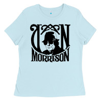 Baby Blue Van Morrison Music Ladies Tee - artisFamous
