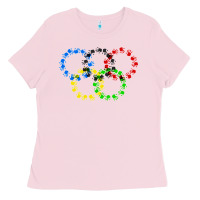 Bubblegum Pink winter olympics Ladies Tee - artisFamous