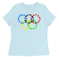 Baby Blue winter olympics Ladies Tee - artisFamous