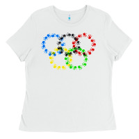 White winter olympics Ladies Tee - artisFamous