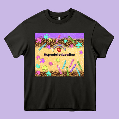 Special Education Teacher Heavy Core Tee Designed By Tumblerdesignbyshophia