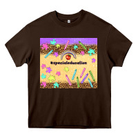 Chocolate Brown special education teacher Heavy Core Tee - TumblerDesignByShophia