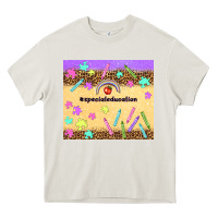 Cream special education teacher Heavy Core Tee - TumblerDesignByShophia
