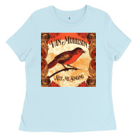 Baby Blue Van Morrison Music Ladies Tee - artisFamous