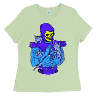 Matcha skeletor's cat premium scoop csic las Ladies Tee - artisFamous