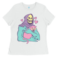 White skeletor's cat premium scoop classic Ladies Tee - artisFamous