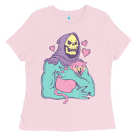 Bubblegum Pink skeletor's cat premium scoop classic Ladies Tee - artisFamous