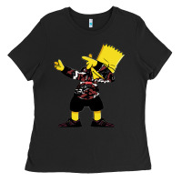 Black dabbing bart Ladies Tee - artisFamous