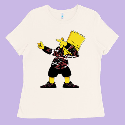 Dabbing Bart Ladies Tee Designed By Artisfamous