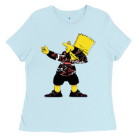 Baby Blue dabbing bart Ladies Tee - artisFamous