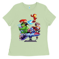 Matcha superheroes Ladies Tee - artisFamous