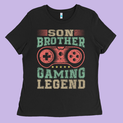 Son Brother Gaming Legend Ladies Tee Designed By Artisfamous