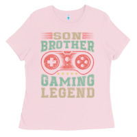 Bubblegum Pink SON BROTHER GAMING LEGEND Ladies Tee - artisFamous