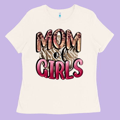 Mom Of Girls Mother's Day Ladies Tee Designed By Cowgirlartshop