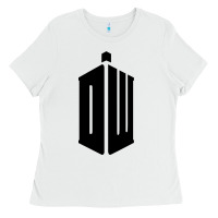 White dr who tshirt Ladies Tee - artisFamous