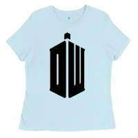 Baby Blue dr who tshirt Ladies Tee - artisFamous