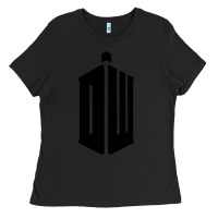 Black dr who tshirt Ladies Tee - artisFamous