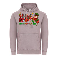 Vintage Zinc Peace Love Elf Christmas Vintage Hoodie - BundleAndBundleShop