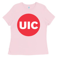 Bubblegum Pink UIC College Ladies Tee - artisFamous