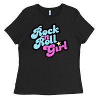 Black rock n roll girl Ladies Tee - artisFamous