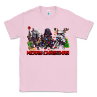 Bubblegum Pink merry christmas gnomies Classic Tee - CowGirlArtShop