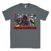 Charcoal Heather merry christmas gnomies Classic Tee - CowGirlArtShop