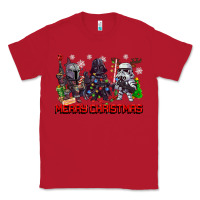 Red merry christmas gnomies Classic Tee - CowGirlArtShop