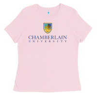 Bubblegum Pink Chamberlain College Nursing Ladies Tee - artisFamous