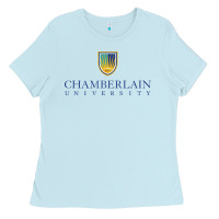 Baby Blue Chamberlain College Nursing Ladies Tee - artisFamous