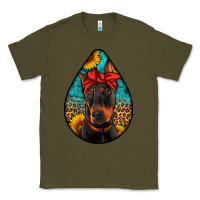 Army Green doberman Classic Tee - Artiststas