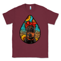 Burgundy doberman Classic Tee - Artiststas
