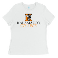 White Kalamazoo College Ladies Tee - artisFamous