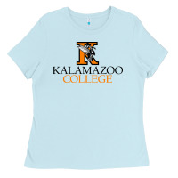 Baby Blue Kalamazoo College Ladies Tee - artisFamous