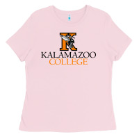 Bubblegum Pink Kalamazoo College Ladies Tee - artisFamous