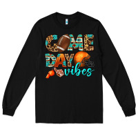 Black game day vibes Long Sleeve Tee - BundleAndBundleShop