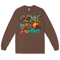 Chestnut game day vibes Long Sleeve Tee - BundleAndBundleShop