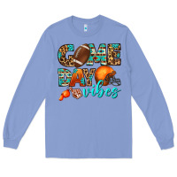 Colony Blue game day vibes Long Sleeve Tee - BundleAndBundleShop