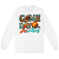 White game day vibes Long Sleeve Tee - BundleAndBundleShop