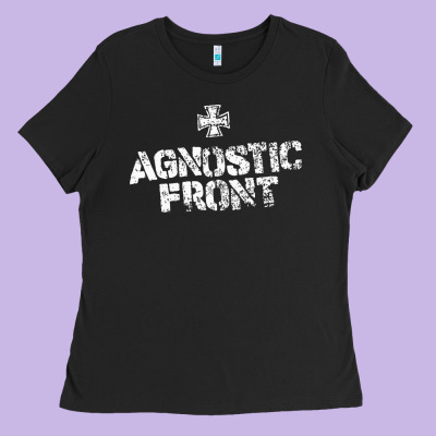 Agnostic Font Ladies Tee Designed By Artisfamous