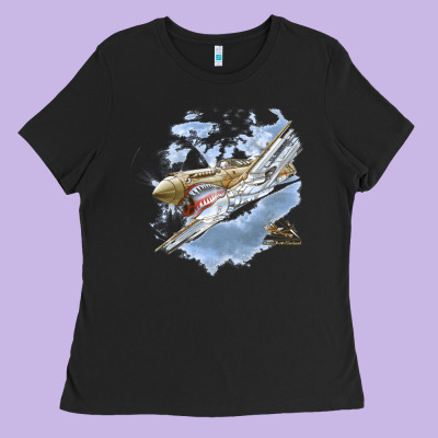 Flying Tigers Ladies Tee Designed By Artisfamous